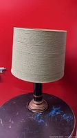 Lamp with shade front view