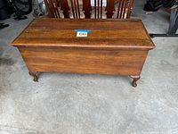 Closed chest front and legs visible