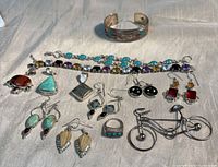 Group image showing all sterling jewellery pieces