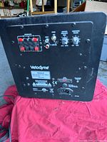 Rear panel showing inputs, controls and labels