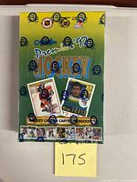 Front of sealed 1992 O-Pee-Chee Premier hockey card box