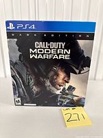 Front of sealed Dark Edition PS4 box