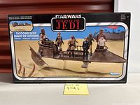 Front of sealed Tatooine Skiff box showing artwork and branding