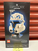Front of sealed LEGO Captain Rex Helmet box