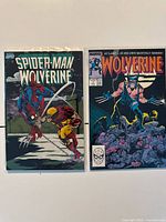 Both comics bagged side by side showing full covers