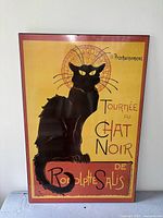 Full view of mounted Le Chat Noir poster print
