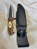 Knife and sheath full view