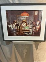 Full view of framed Dogs Playing Poker print