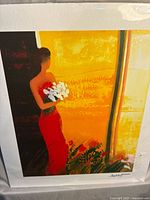 Full view of seriolithograph under protective sleeve