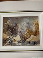 Front view of framed print showing complete artwork and frame