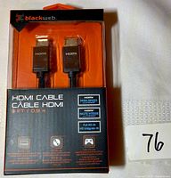 Front view of sealed Blackweb HDMI cable package