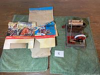 Steam engine and damaged box overview