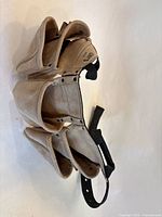 Top view of pouches and belt strap