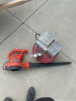 Compressor with blower side-by-side