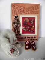 Pattern booklet with both moccasin pairs