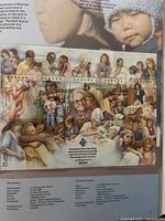 Interior page with International Year of the Family stamp pane