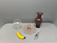 Group shot of all five glass pieces