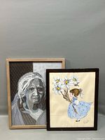 Both framed artworks side by side