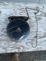 Full view of bell assembly and pull chain