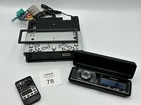 Head unit, faceplate, case, remote, wiring harness, sleeve, trim ring overview