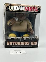 Front view of boxed Funko Urban Vinyl Notorious B.I.G. figure