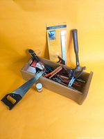 Full view of drawer with assorted tools