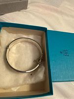 Bracelet in open Birks box showing overall form