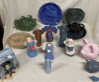 overview of all handmade ceramic pieces