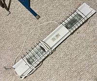 Top view of entire fixture with cord and chain visible