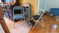 step stool and chairs grouped together in room