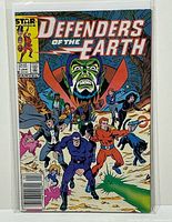 Front view of bagged Defenders of the Earth #1 comic