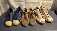 All three pairs side by side showing overall condition and style