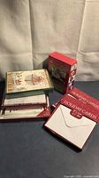 Group of five boxed holiday card sets