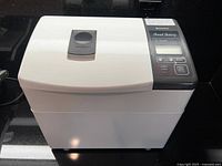 Front and top view of Panasonic bread maker
