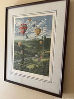 Front view of framed print showing artwork and matting