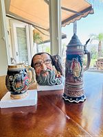 Front view of all three items on table