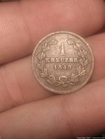 Reverse with denomination and date