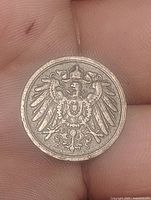 Obverse showing crowned imperial eagle design