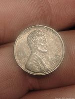 Obverse of 1943 Lincoln steel cent