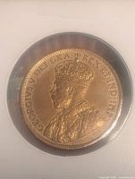 Obverse showing King George V portrait and legend