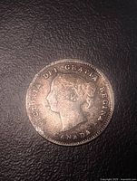 Obverse view showing Queen Victoria portrait and inscription