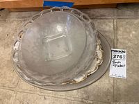 Stacked view of all serving pieces