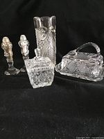 Group shot of all crystal pieces