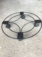 Perspective view of entire stand on floor