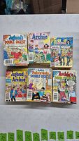 Front covers of six representative Archie Double Digest comics