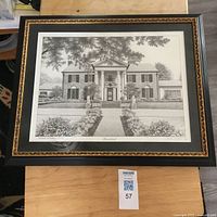Framed Graceland print overall view