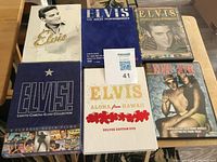 All six Elvis DVDs laid out front covers visible