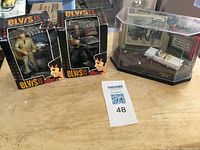 Full lot with two Trevco action figures and Matchbox Lincoln diorama