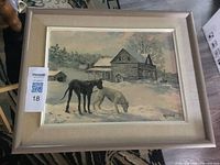 Front view of framed print showing artwork and frame