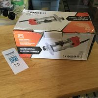 Box exterior showing product image and name Professional Electric Trimmer